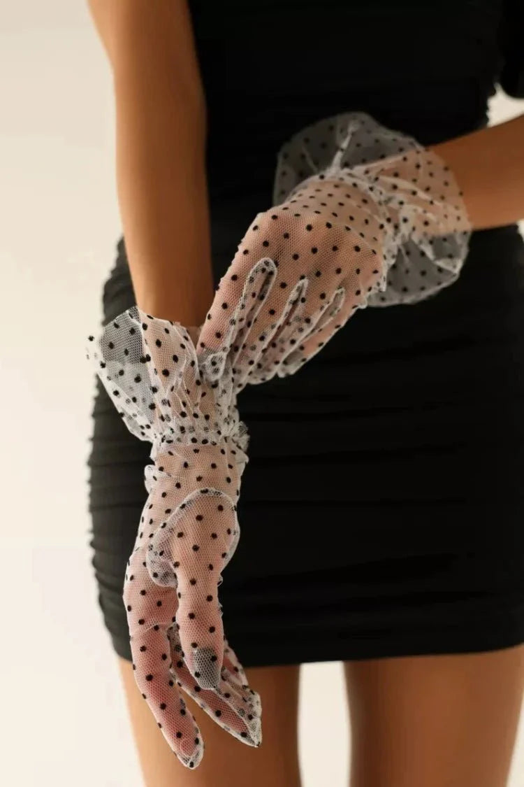 Blondehandsker til kvinder i hvid blonde - NESS - NAKED Underwear DK