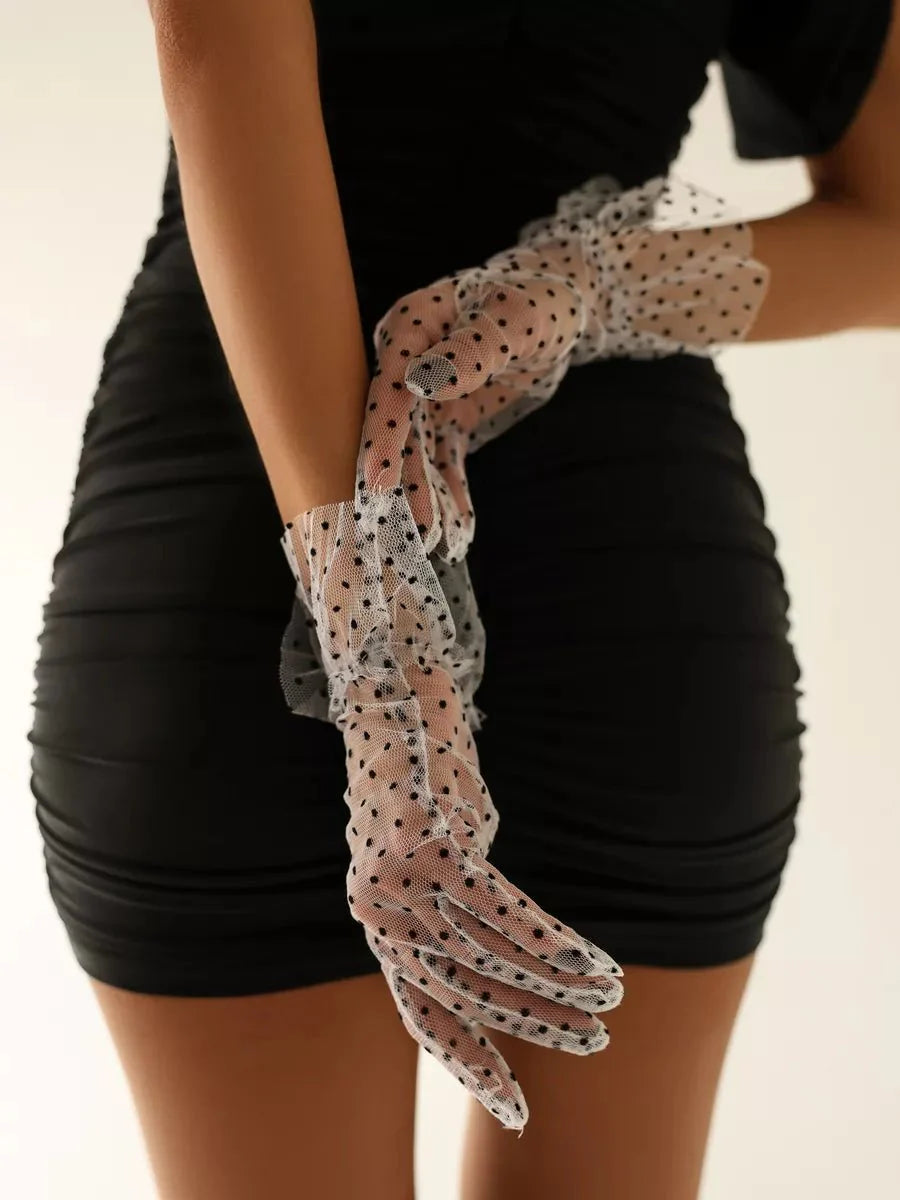 Blondehandsker til kvinder i hvid blonde - NESS - NAKED Underwear DK