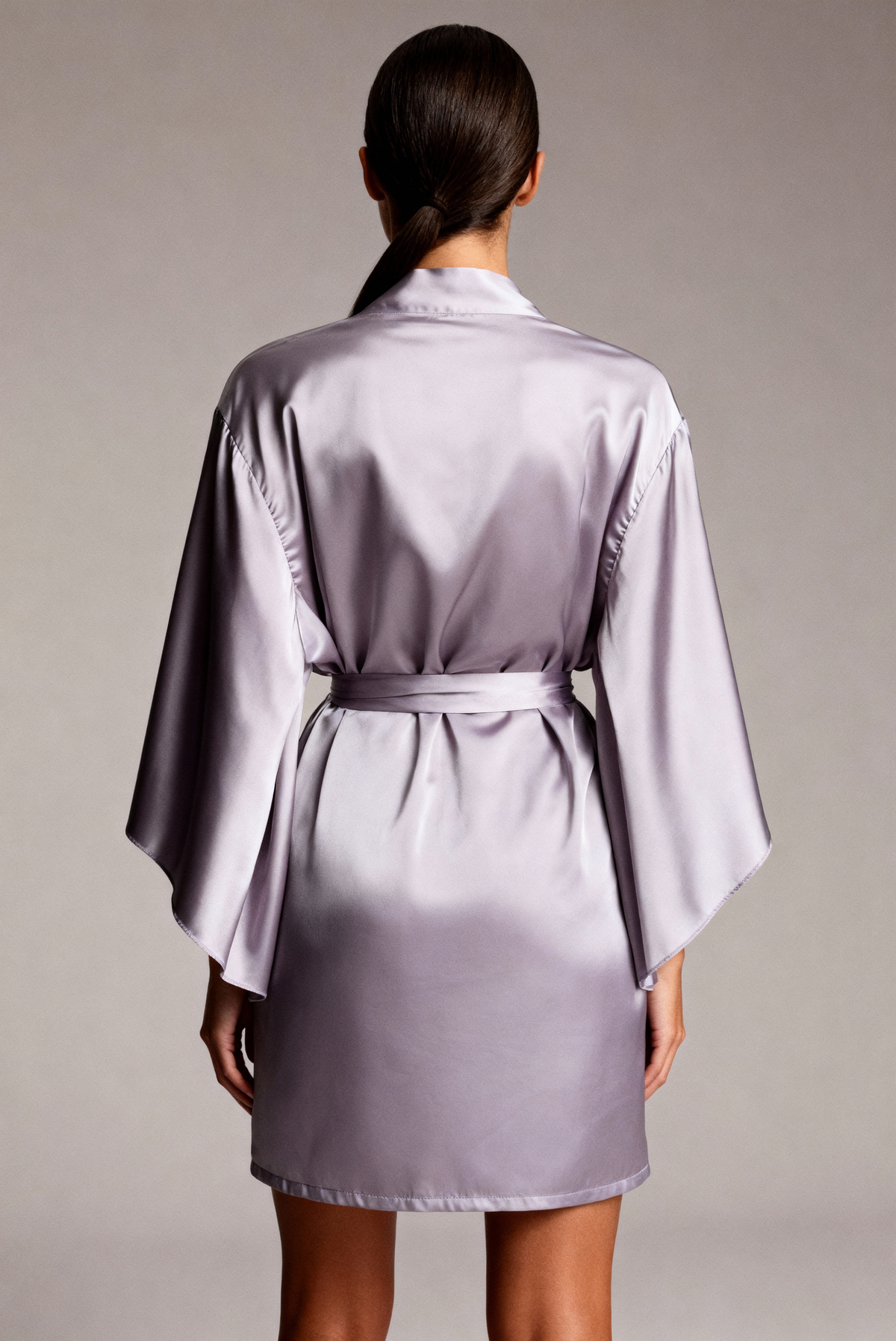 Kimono til kvinder - Midnat Grå Lilla - NAKED Underwear DK