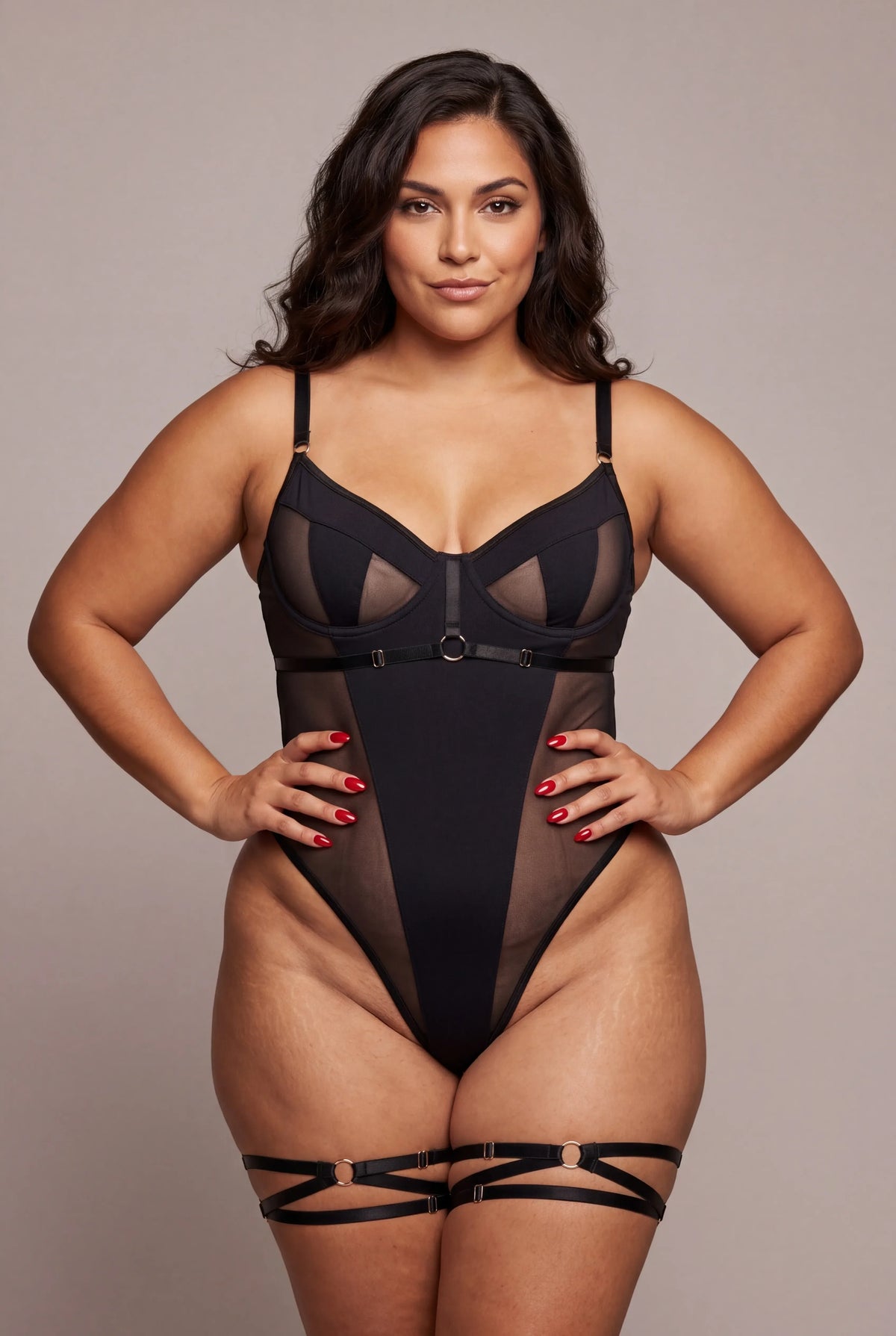 Body Avec Tour De Cuisses Noir Sauvage