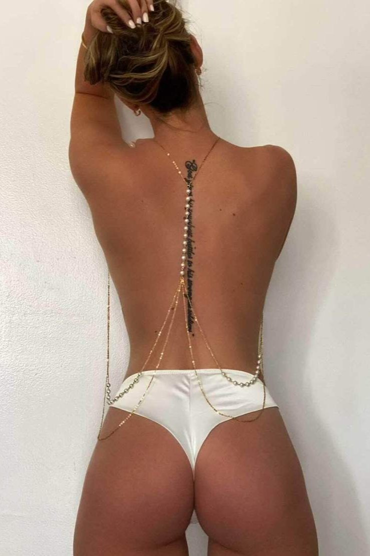 Kropskæde GULD - MANDY - NAKED Underwear DK
